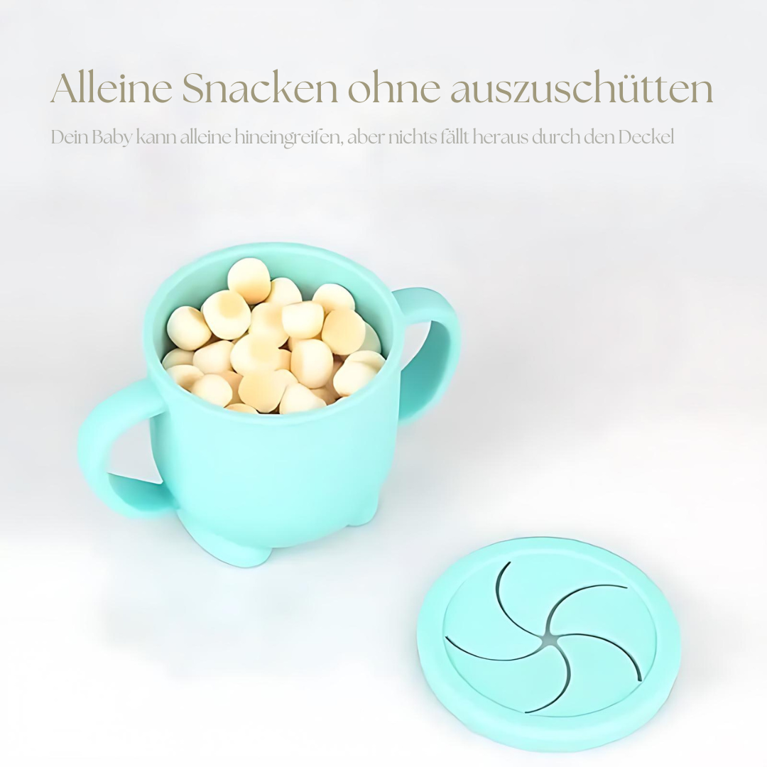 Ausschüttsicherer Snackbecher